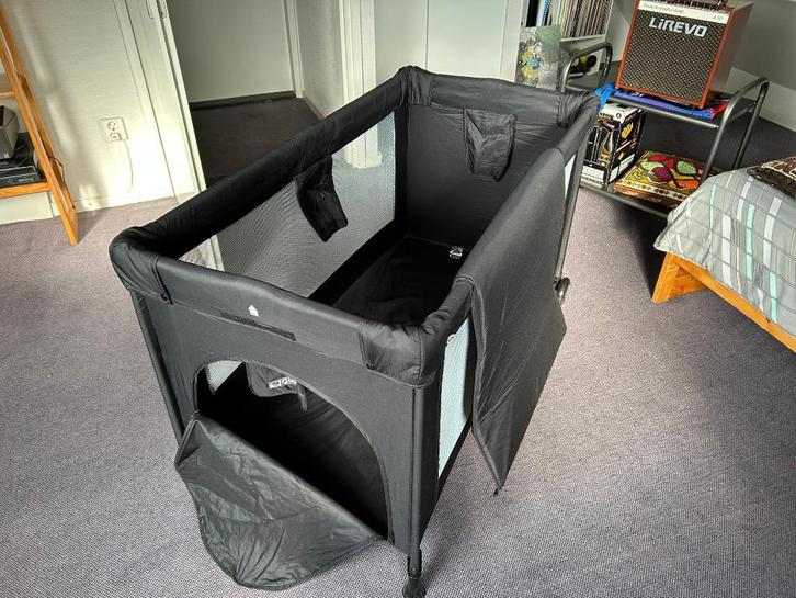 Campingbedje, Kinderen en Baby's, Kinderkamer | Bedden, Gebruikt, 140 tot 160 cm, Minder dan 70 cm, Matras, Ophalen