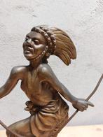Art Deco Bronzen Beeld van Danseres Johannes Bosma, Antiek en Kunst, Ophalen of Verzenden