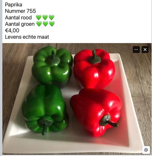 Div decoratie nep olijf paprika knoflook tomaat radijs peper, Huis en Inrichting, Woonaccessoires | Overige, Nieuw, Ophalen