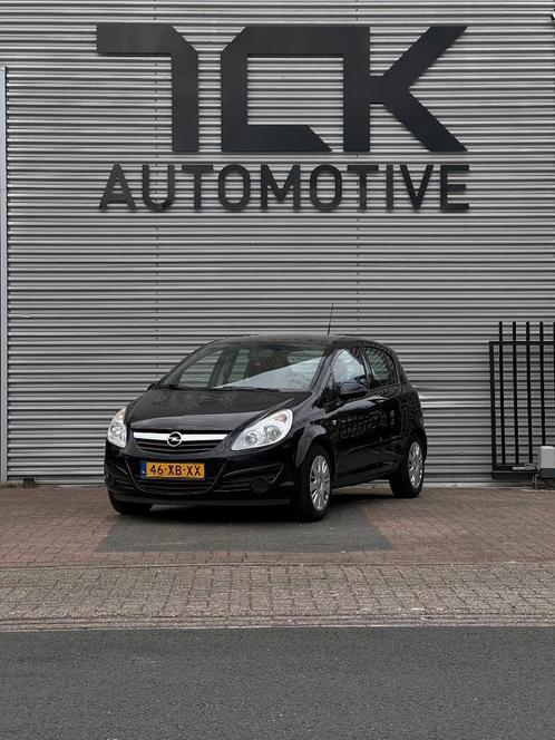 Opel Corsa 1.2 16V 5D WR 2007 Zwart Nieuwe APK, Auto's, Opel, Bedrijf, Corsa, ABS, Airconditioning, Bluetooth, Climate control
