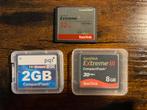 CompactFlash Kaarten - SanDisk, PQI, Z, Gebruikt, Z, Sandisk
