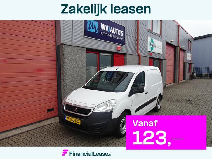 Peugeot Partner 120 1.6 HDi 75 L1 XR airco 3 zits 150053 km, Auto's, Bestelauto's, Bedrijf, Lease, Financial lease, ABS, Airconditioning
