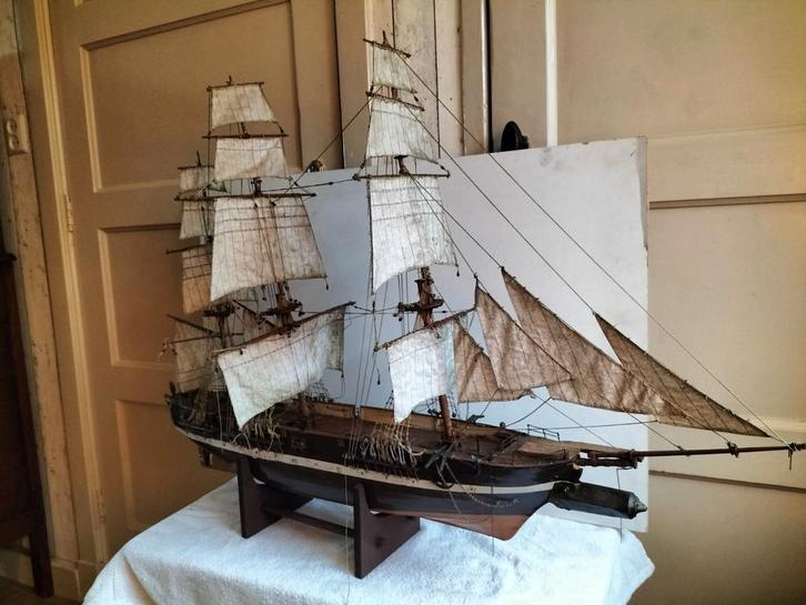 Prachtig , zeer oud houten schip, Klipper?, Hobby en Vrije tijd, Modelbouw | Boten en Schepen, Zo goed als nieuw, Ophalen