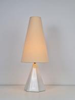 Vintage geometrische tafellamp keramiek ’70 Teepee, Vintage, Ophalen of Verzenden, N, Metaal