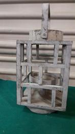 lantaarn hout grijs, Huis en Inrichting, Woonaccessoires | Overige, Ophalen of Verzenden, 'T Olde Gre-j, Info@toldegrej.nl, Endepoelstraat 20f Didam