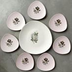 Flora Gouda Holland gebakset vintage rozen zachtroze, Antiek en Kunst, Antiek | Keramiek en Aardewerk, Ophalen of Verzenden