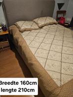 Bed, Ophalen, Gebruikt, Tweepersoons, Stof