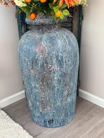 Oude Stenen XXL Kruik Petrol - 80cm, Ophalen, Steen, Gebruikt, Blauw