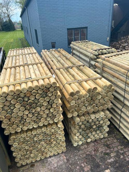 Geimpregneerde palen., Tuin en Terras, Palen, Balken en Planken, Zo goed als nieuw, Palen, 250 cm of meer, Ophalen of Verzenden