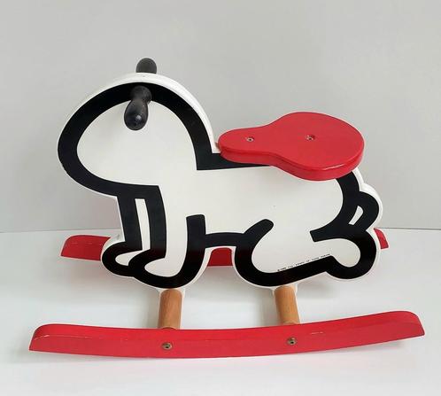 Keith Haring Radiant Baby Rocker Hobbelpaard 1992 Vilac     , Antiek en Kunst, Curiosa en Brocante, Ophalen of Verzenden