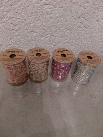 Polyester Lint - 10 Meter - Diverse Kleuren beschikbaar voor biedingen