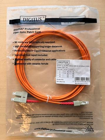 40 Stuks SC-SC Glasvezel patchkabel OM1 3M beschikbaar voor biedingen