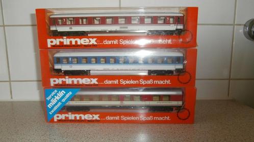 Primex [MARKLIN ] 3X Personen wagons, Hobby en Vrije tijd, Modeltreinen | H0, Zo goed als nieuw, Wagon, Wisselstroom, Märklin