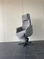 Z.g.a.n. grijze twice sta op stoel / relax fauteuil, Huis en Inrichting, Ophalen, Leer, Nvt, Nvt