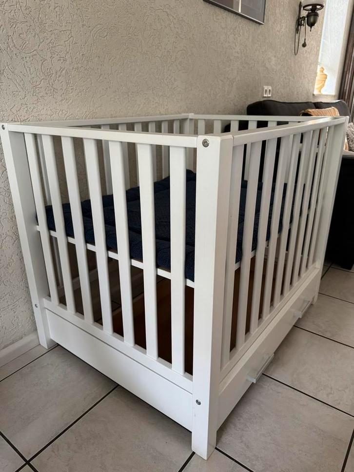 Baby box (wit) incl. lade en boxkleed, Kinderen en Baby's, Boxen, Gebruikt, Lade, Ophalen