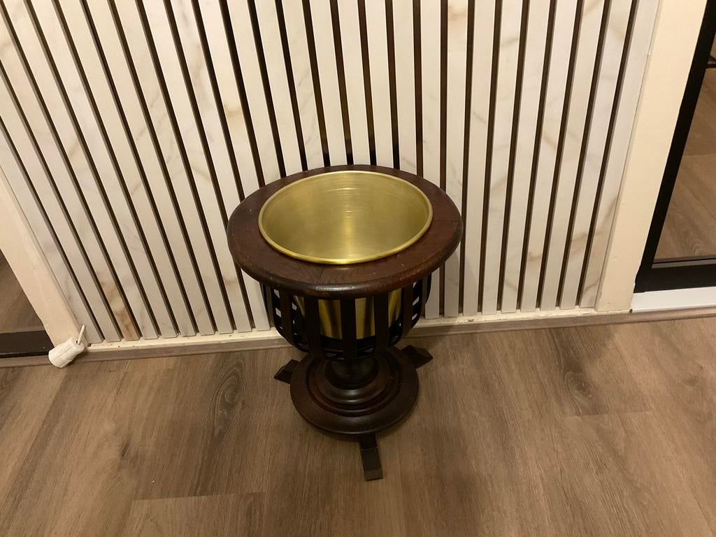 Antieke bloempot op voet, Antiek en Kunst, Ophalen of Verzenden