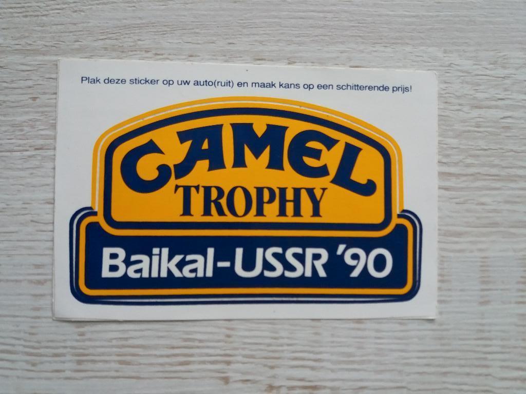 sticker CAMEL TROPHY Baikal - USSR '90, Ophalen of Verzenden, Zo goed als nieuw, Merk