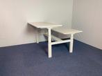 2 x Bench zit/sta bureau Voortman (elektrisch) 160 x 170 cm., Ophalen, Elektrisch, Gebruikt, Stabureau