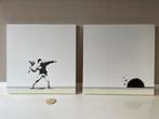 Handgemaakt Banksy tweeluik, Antiek en Kunst, Ophalen