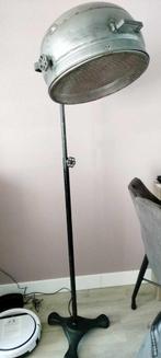 unieke industrial metalen staande schemerlamp, vintage, Huis en Inrichting, Lampen | Vloerlampen, Vintage  industrieel, Ophalen of Verzenden
