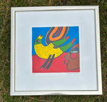 Corneille zeefdruk “Soleil cou coupé II” 2002 oplage 186/200 beschikbaar voor biedingen