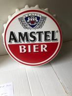 Een oud vintage kunststof dienblad  van Amstel bier., Ophalen of Verzenden, Zo goed als nieuw, Reclamebord, Plaat of Schild, Amstel