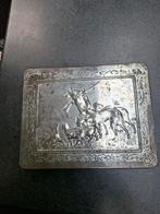 Oud metalenblik met jachttafereel, Antiek en Kunst, Ophalen of Verzenden