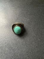 Turquoise Ring - Vintage Stijl, Sieraden, Tassen en Uiterlijk, Ringen, Gebruikt, Overige kleuren, 19 tot 20, Ophalen of Verzenden