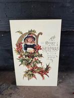 Oude kaart, kerst letter a 1983, Ophalen of Verzenden, 1980 tot heden