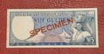5 gulden Suriname. Specimen. 1957 UNC., Ophalen of Verzenden, Overige landen