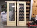 Ensuite schuifdeuren glas in lood, Ophalen, Gebruikt, 80 tot 100 cm, Binnendeur