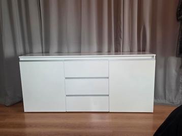 Hoogglans Wit Dressoir - 180cm breed beschikbaar voor biedingen