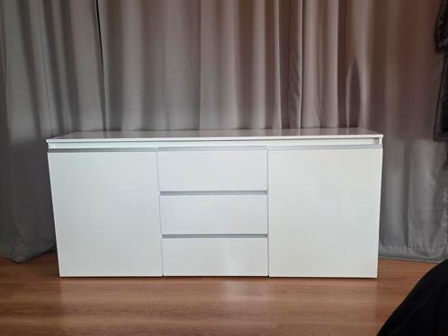 Hoogglans Wit Dressoir - 180cm breed, Huis en Inrichting, Kasten | Dressoirs, Zo goed als nieuw, 150 tot 200 cm, 25 tot 50 cm