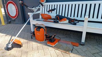 ZEER NETTE Stihl Prof. HOVENIERS Accu Tuingereedschap SET  beschikbaar voor biedingen