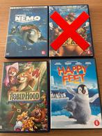 DVD Films: Finding Nemo, Robin Hood, Happy Feet, Cd's en Dvd's, Ophalen, Avontuur, Alle leeftijden, Zo goed als nieuw