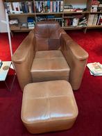 Linteloo Alhambra fauteuil met ottaman, Huis en Inrichting, Fauteuils, Ophalen, Gebruikt, 100 tot 125 cm, Leer