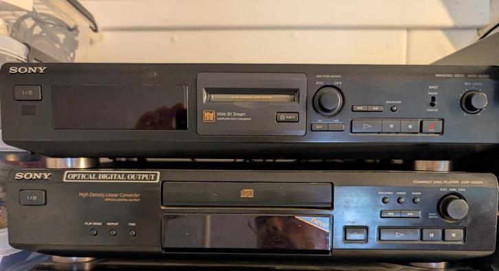 Sony minidisc en compact disk player CD/MD JE320 XE220, Audio, Tv en Foto, Walkmans, Discmans en Minidiscspelers, Minidisc-recorder