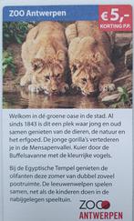 ZOO Antwerpen: €5 korting per persoon voor max 4 personen, Tickets en Kaartjes, Drie personen of meer, Kortingskaart