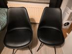 4 zwarte stoelen, Huis en Inrichting, Stoelen, Ophalen, Gebruikt, Zwart, Vier