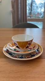 Oude Boerenbont schotels + kommetje van Societe Ceramique, Ophalen of Verzenden