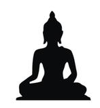 Decoratie sticker interieursticker buddha boedha, The River House, Info@theriverhouse.nl, Nieuw, Ophalen of Verzenden