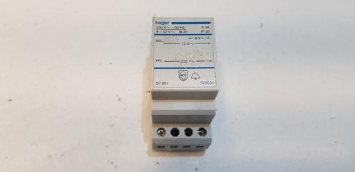 Hager Groepenkast beltransformator ST001 230-12/8 V (1x), Hobby en Vrije tijd, Elektronica-componenten, Gebruikt, Ophalen of Verzenden