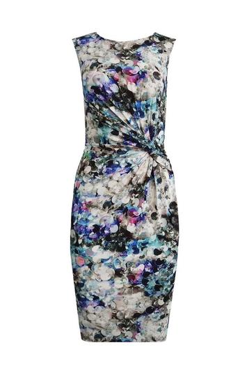 Phase Eight luxe slankkledende jurk blauwtinten maat 40 beschikbaar voor biedingen
