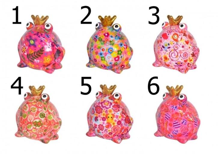 Pomme Pidou spaarpot kikker Freddy - Pink edition, Verzamelen, Spaarpotten, Nieuw, Dier, Steen, Aardewerk of Keramiek, Ophalen of Verzenden