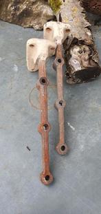 set stoere retro industriële wandsteunen plankdragers, Antiek en Kunst, Curiosa en Brocante, Ophalen of Verzenden