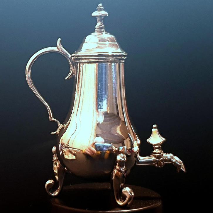 KRAANKAN zilveren miniatuur J.A. van Geffen Amsterdam 1771, Antiek en Kunst, Antiek | Goud en Zilver, Zilver, Ophalen of Verzenden