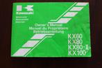 Kawasaki KX60 KX80 II KX100 1996 motorcycle owner's manual, Ophalen of Verzenden, Kawasaki