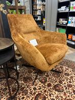 Koperkleurige Draaifauteuil, Huis en Inrichting, Ophalen, Zo goed als nieuw, Stof, 75 tot 100 cm