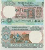 INDIA 1984 5 rupees #80i UNC-, Postzegels en Munten, Verzenden, Zuid-Azië