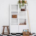 Industriële Stalen Vitrinekast Wit 100x43x180 cm, Met deur(en), Savoir, Zo goed als nieuw, 25 tot 50 cm